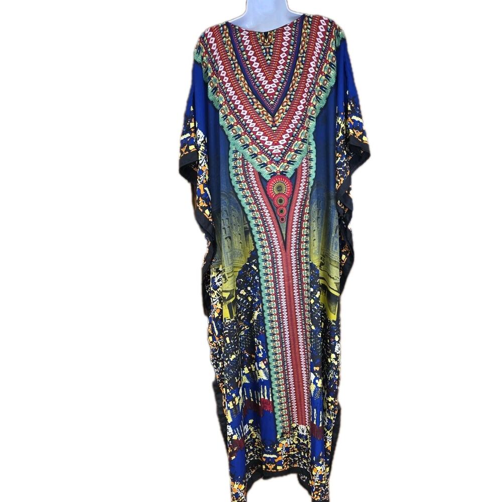 Nwt Goddess By Winlar Cityscape Kaftan One‎ Size - Picture 4 of 5